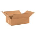 Box Packaging Flat Cardboard Corrugated Boxes, 17-1/2"L x 12"W x 3"H, Kraft 17123